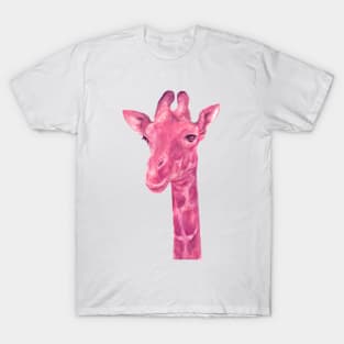 pink , very pink  giraffe T-Shirt